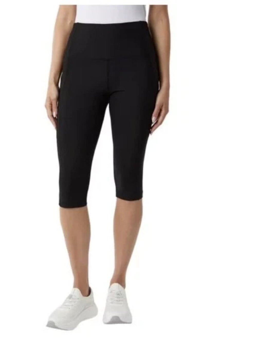 32 Degrees Cool Womens Plus Size 2X Black Cropped Leggings Pants NWT